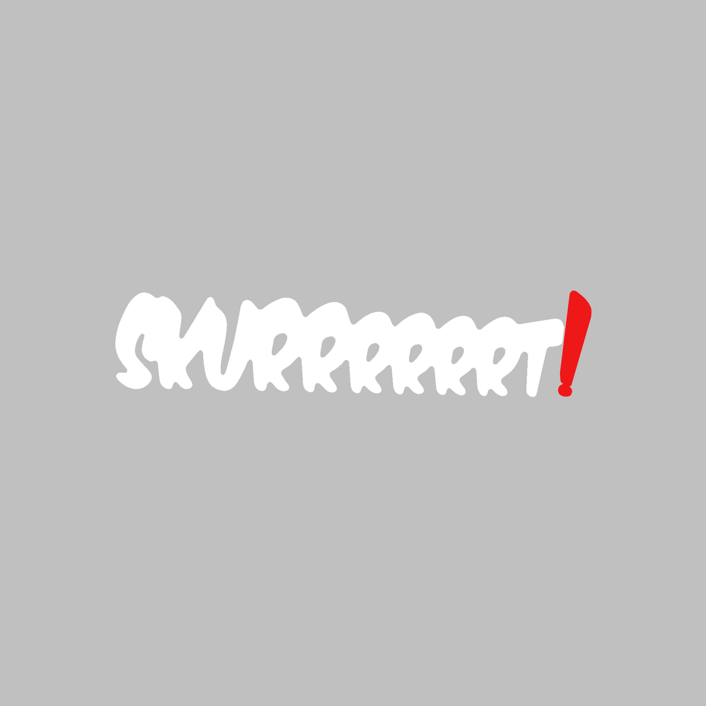 White Skurrrrrrt Sticker