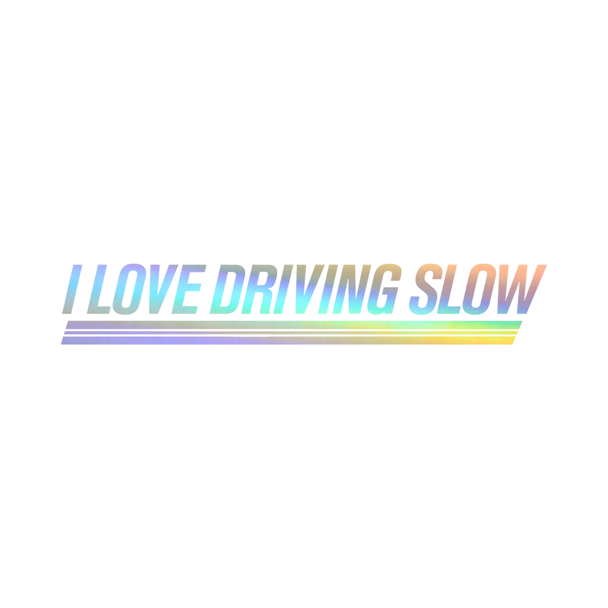 Oil Slick 3 Bars Sticker