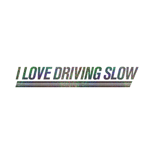 Black Glitter 3 Bars Sticker