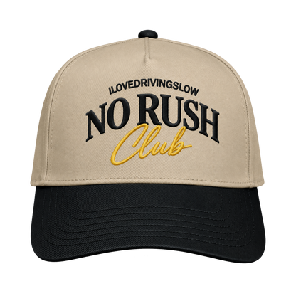 NO RUSH Club SnapBack Black