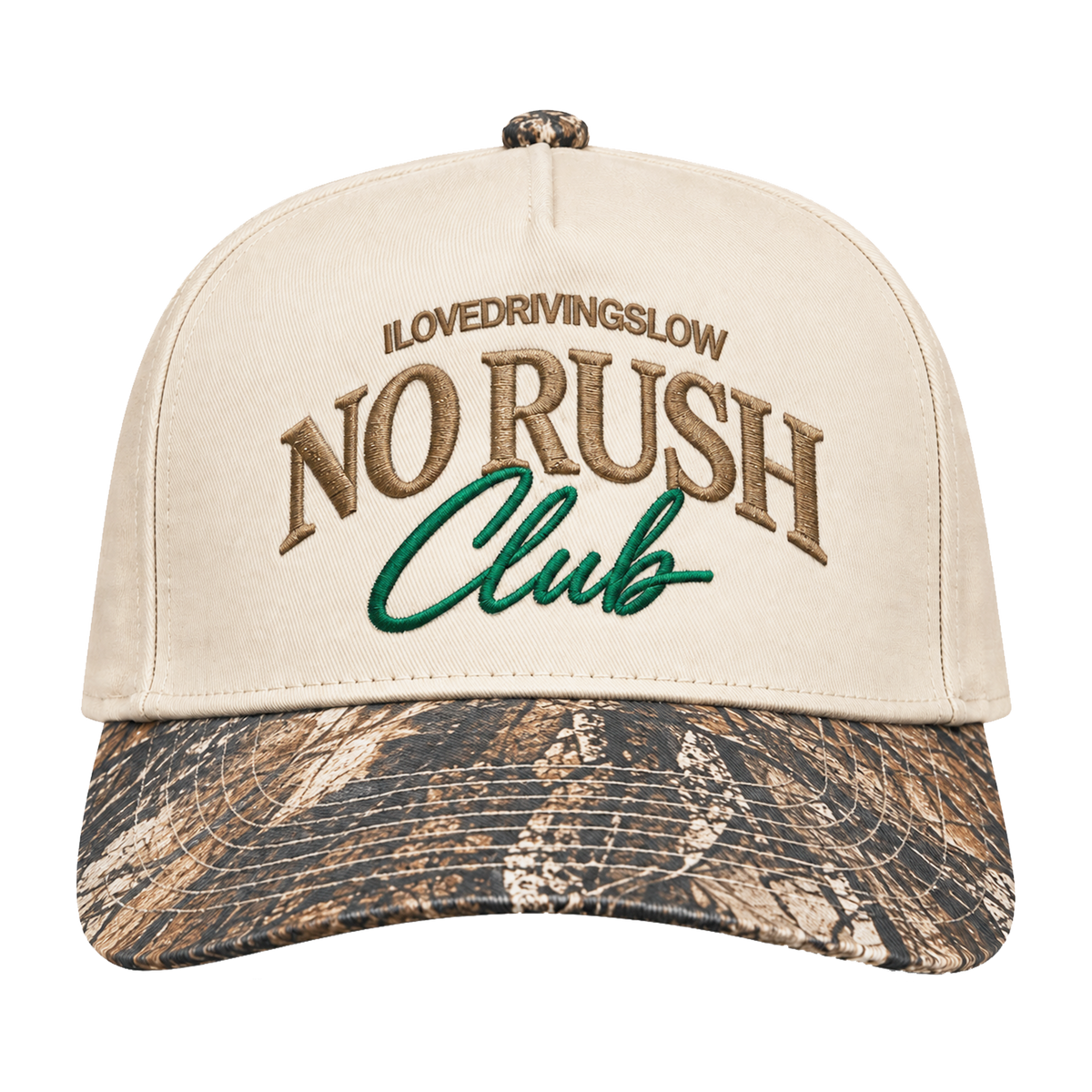 NO RUSH Club SnapBack Realtree Camo