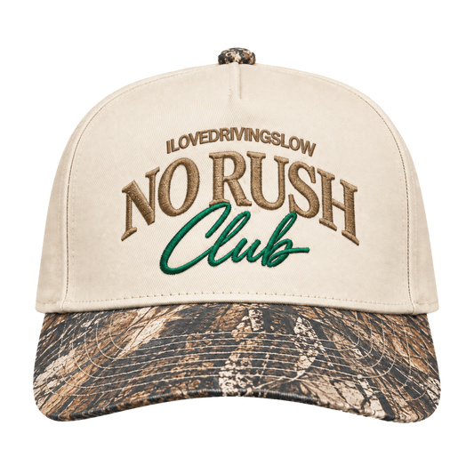 NO RUSH Club SnapBack Realtree Camo