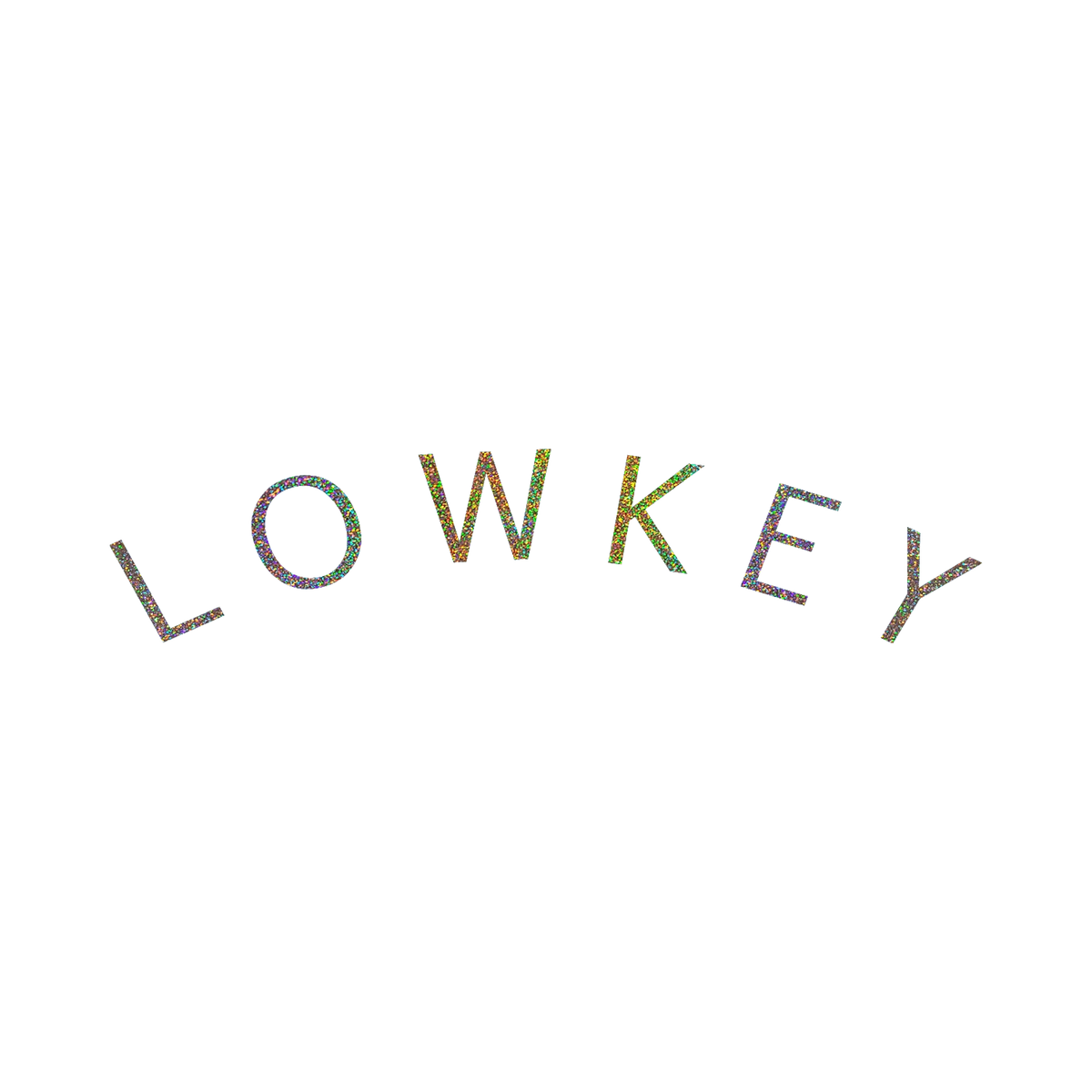 Silver Glitter Low key Arch Sticker